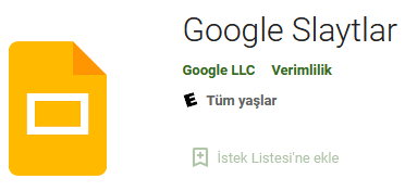 Google Slaytlar apk indir