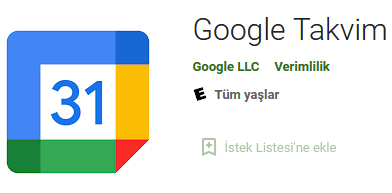 Google Takvim APK indir