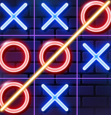 Tic Tac Toe Glow: 2 Player XO Apk indir